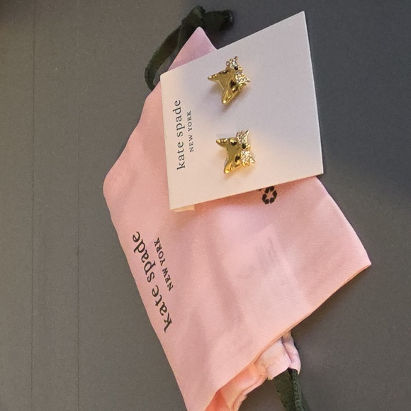 KATE SPADE NEW YORK "So Foxxy" Stud Earrings and Dust Bag - Picture 6 of 6
